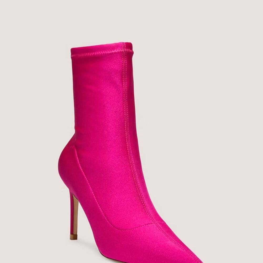 Stuart Weitzman boots Magenta STUART 85 STRETCH BOOTIE